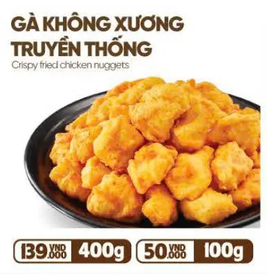 Hình ảnh Gà không xương truyền thống lớn (400gr)