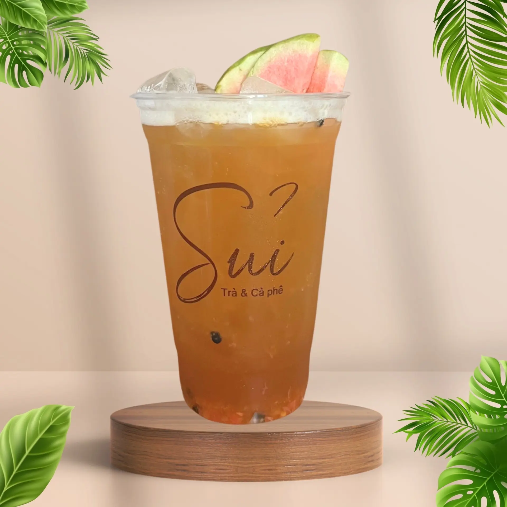 Hình ảnh Trà ổi hồng chanh dây