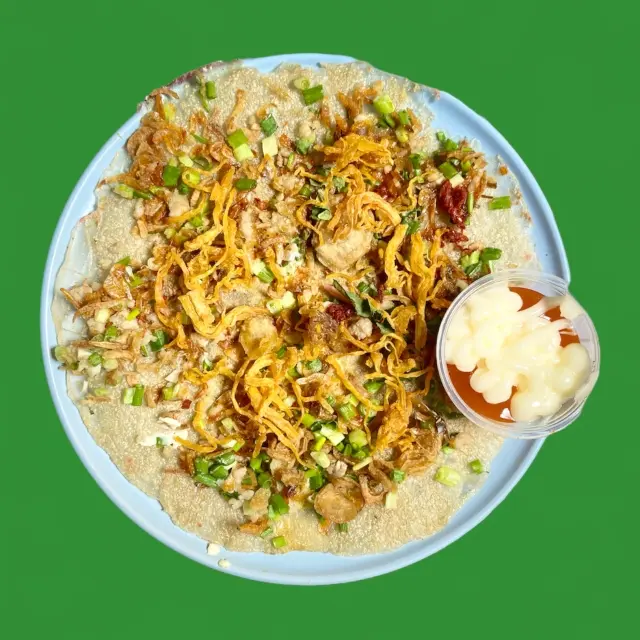 Hình ảnh Bánh Tráng Nướng Khô Gà Xé Lá Chanh