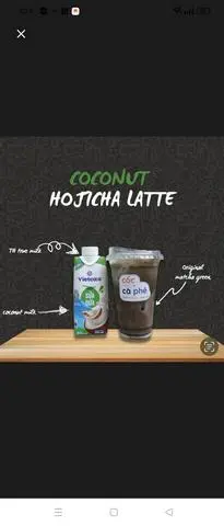 Hình ảnh Hojicha sữa dừa 