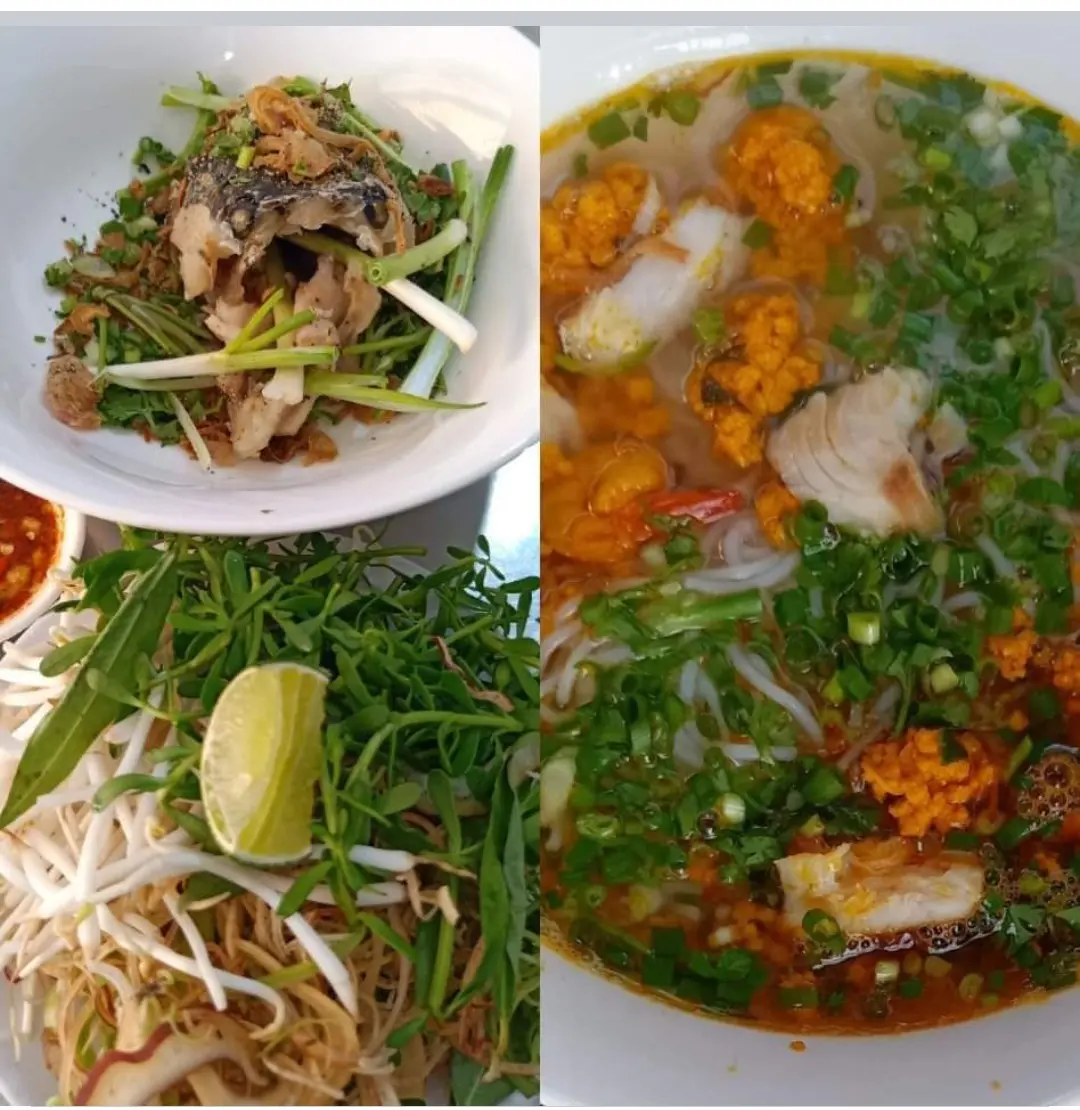 Hình ảnh Bún to thường them đầu cá 