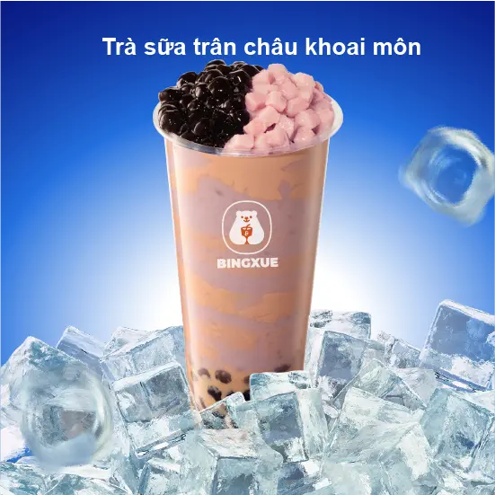 Hình ảnh Trà Sữa Trân Châu Khoai Môn