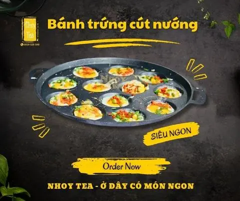 Hình ảnh Bánh Trứng Cút Nướng Mực Tươi, Chà Bông