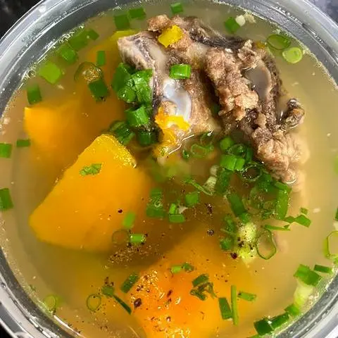 Hình ảnh Canh sườn bí đỏ