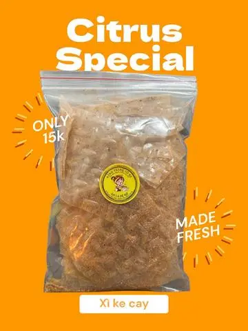Hình ảnh Bánh Tráng XìKe Cay Túi Zip