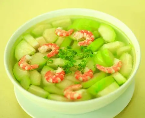 Hình ảnh Cơm canh tép bí xanh