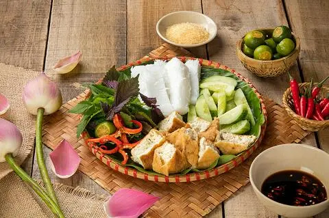 Hình ảnh bún đậu 