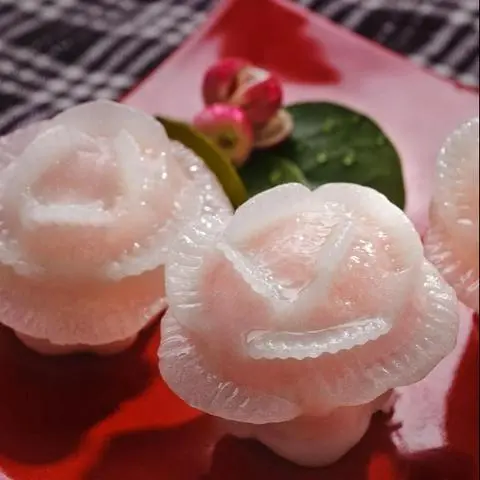 Hình ảnh Há Cảo Hoa Hồng