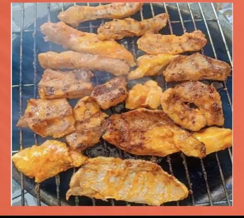 Hình ảnh vú dê nướng