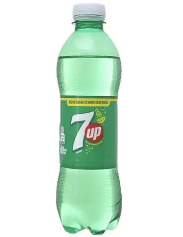 Hình ảnh Chai 7up + 1 ly đá 