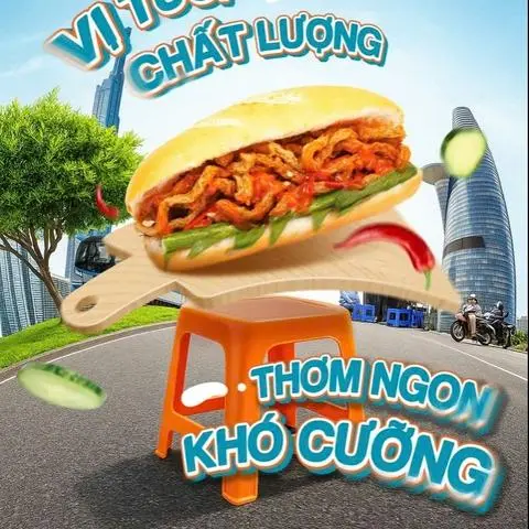 Hình ảnh Bánh mì chả cá thường