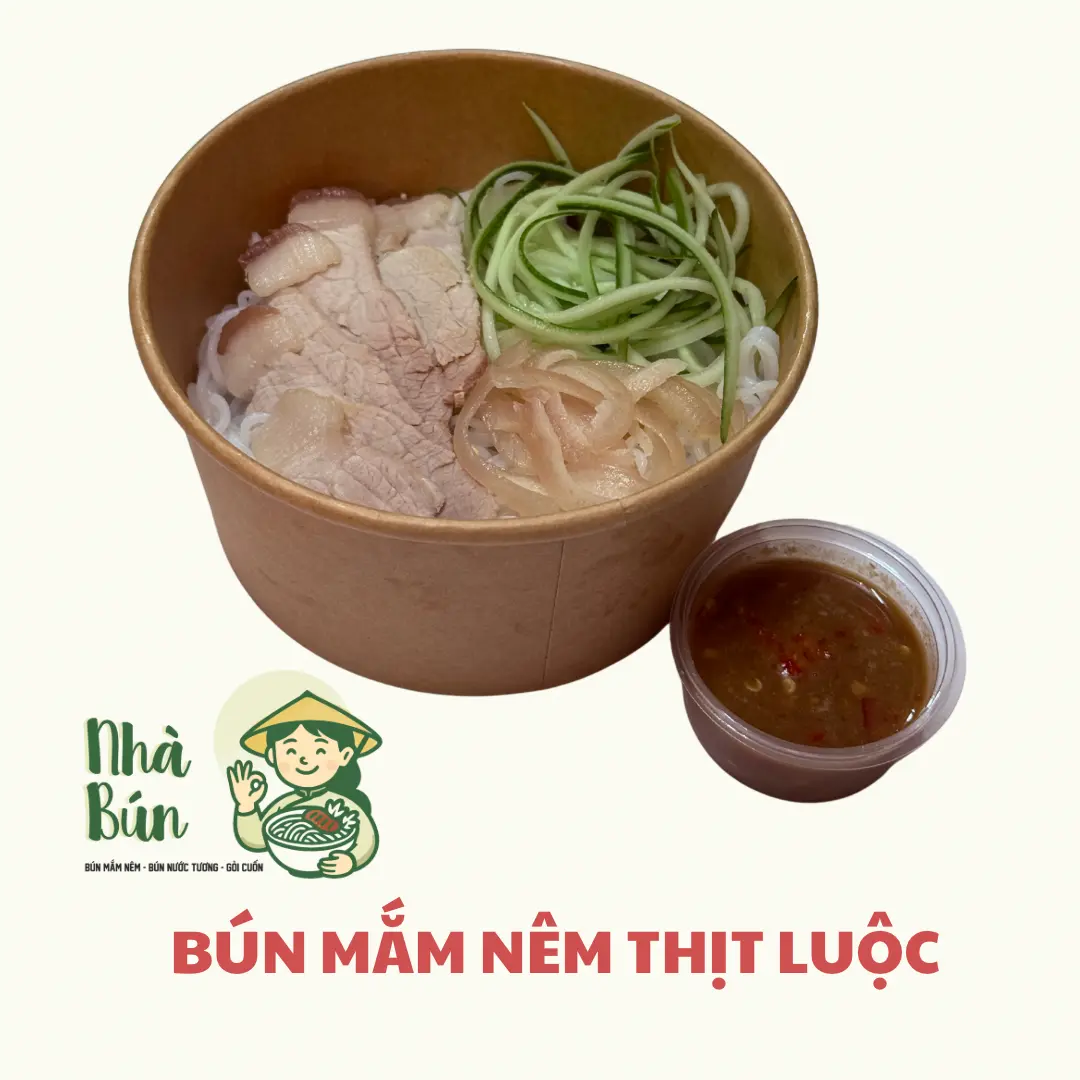 Hình ảnh Bún mắm nêm thịt luộc