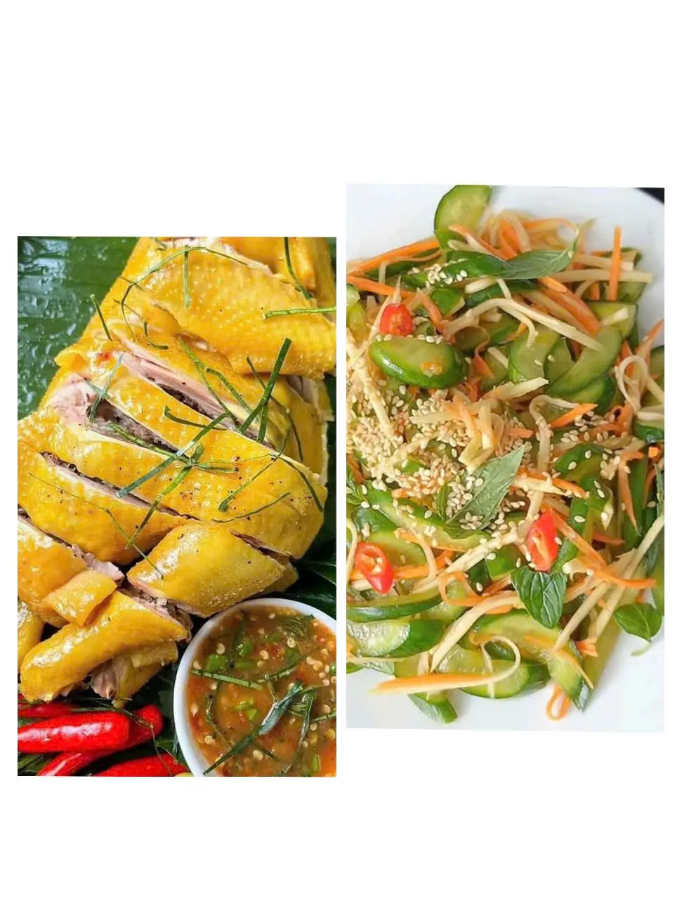 Hình ảnh COMBO 5:  GÀ Ủ MUỐI +  GỎI DƯA LEO