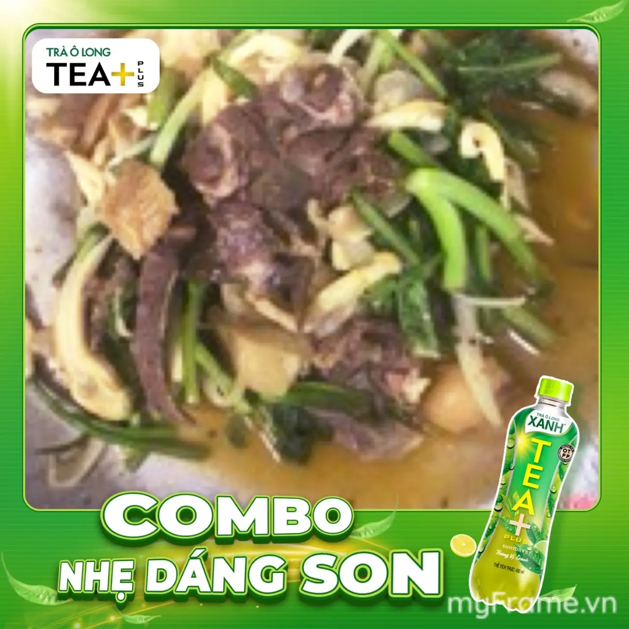 Hình ảnh combo hấp thập cẩm nhỏ +olong xanh