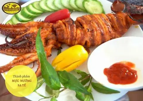 Hình ảnh mực nướng sa tế 