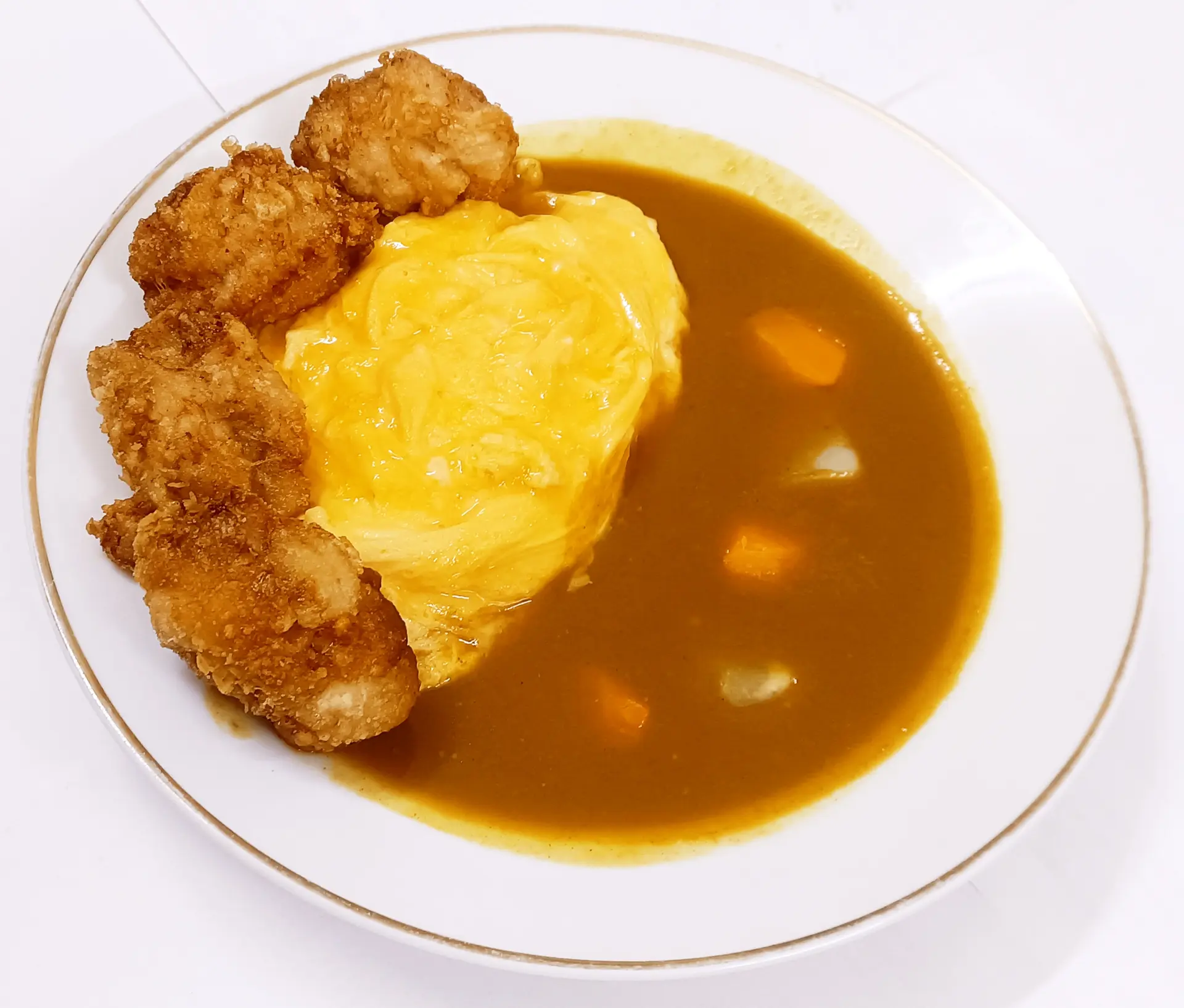 Hình ảnh Cơm cà ri trứng Omelette Karaage