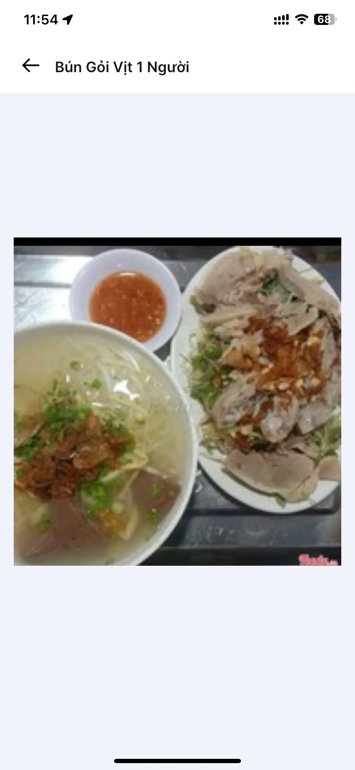 Hình ảnh Bún Gỏi 1 Người