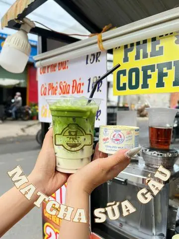 Hình ảnh Matcha sữa gấu