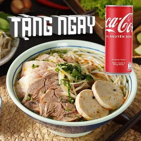 Hình ảnh Bún Bò Huế + Tặng Coca