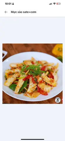 Hình ảnh Mực xào xã ớt +cơm