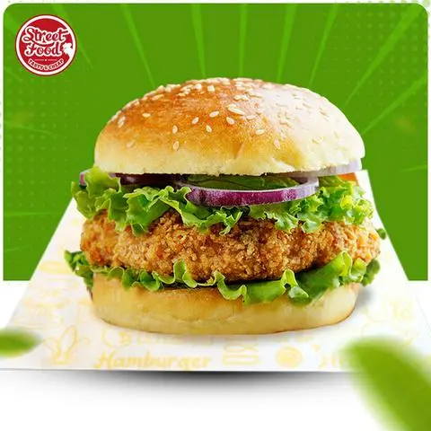 Hình ảnh Burger gà thượng hạng