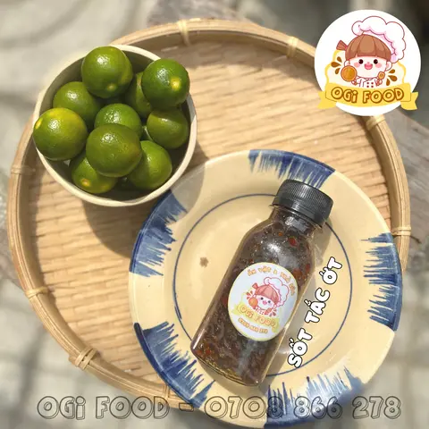 Hình ảnh Chai Sốt Tắc Ớt Rim ăn kèm bánh tráng - Ăn Vặt OGI FOOD