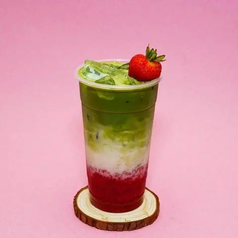Hình ảnh Matcha Dâu Latte 