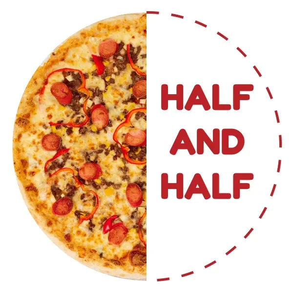 Hình ảnh Half And Half Beef Sausage Pizza 