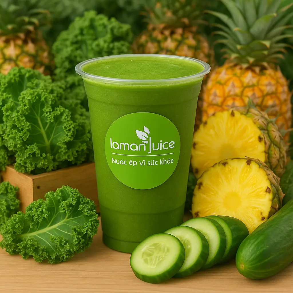 Hình ảnh J41 Đẹp Da 1: Thơm + Kale + Dưa Leo