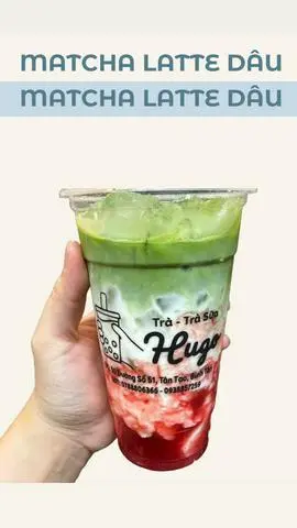 Hình ảnh Matcha latte dâu