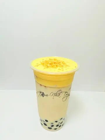 Hình ảnh Trà sữa Ô long nhài kem trứng dừa nướng