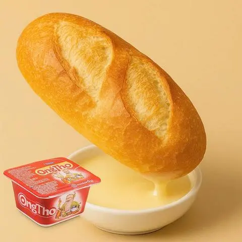 Hình ảnh Bánh mì chấm sữa