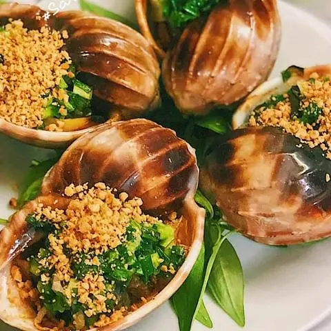 Hình ảnh Ốc Khế Nướng Mỡ Hành
