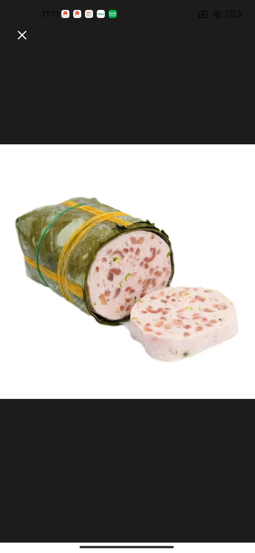 Hình ảnh CHẢ LỤA BÌ ỚT XIÊM XANH 200G