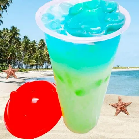 Hình ảnh Trà Sữa Việt Quất, Chân Mèo Có Nhân (700ml)