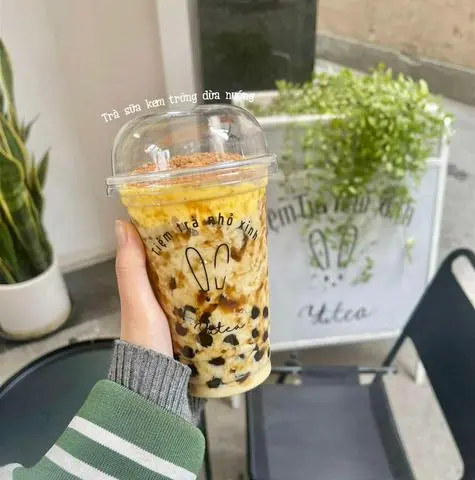 Hình ảnh Sữa tươi kem trứng dừa nướng