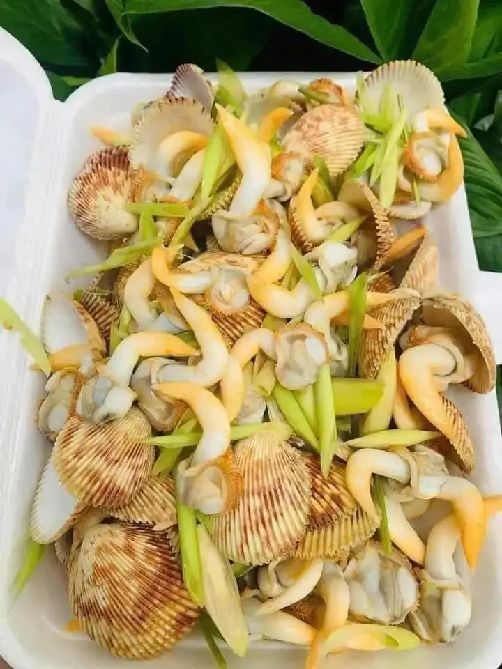 Hình ảnh sò dương hấp sả 