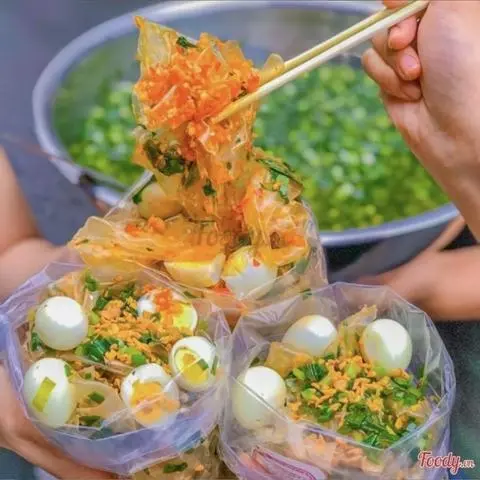 Hình ảnh bánh tráng dẻo trộn 