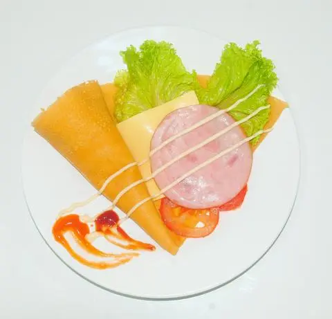 Hình ảnh Crepes Ham & Cheese