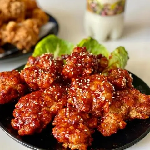 Hình ảnh gà sốt cay ngọt 