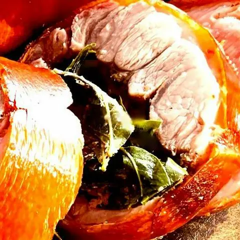 Hình ảnh Bắp giò quay Tây Bắc 
