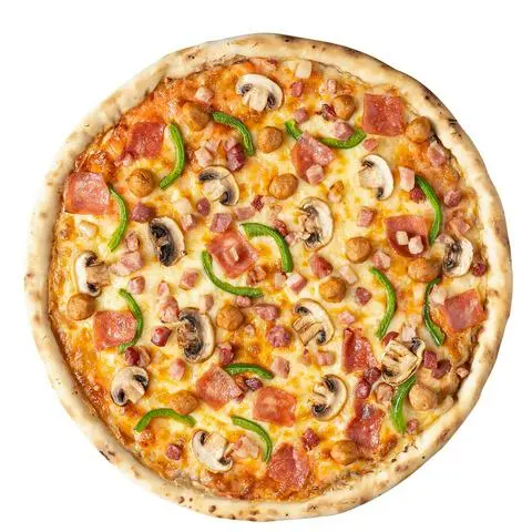 Hình ảnh P3R2 - pizza thập cẩm 3 loại thịt đế truyền thống