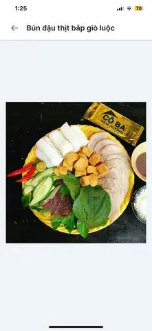 Hình ảnh Bún đậu chả cốm