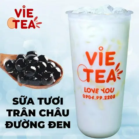Hình ảnh Sữa Tươi Trân Châu Đường Đen