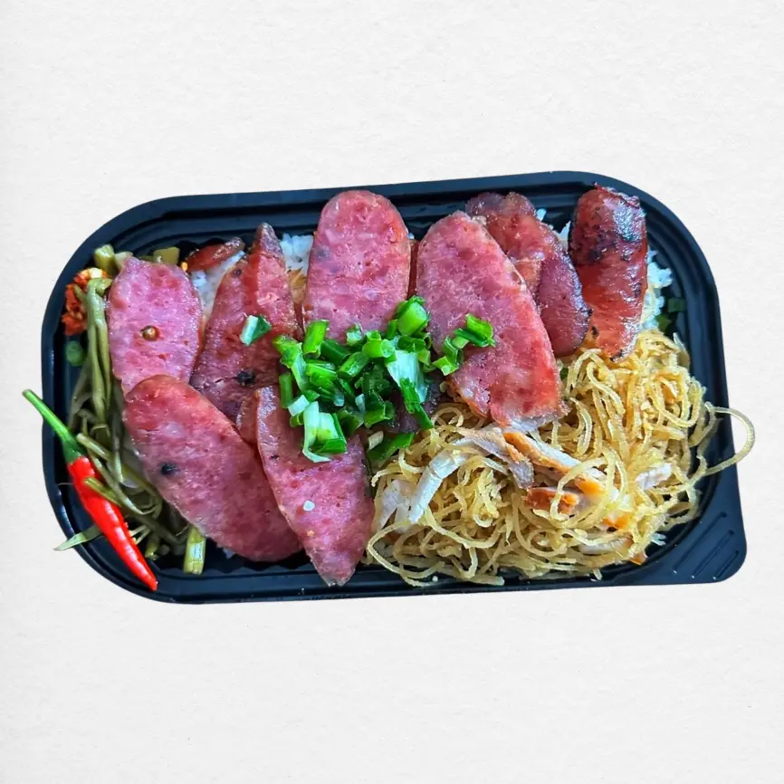 Hình ảnh cơm tấm lạp xưởng - bì