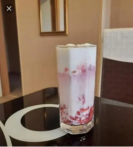 Hình ảnh Latte dâu