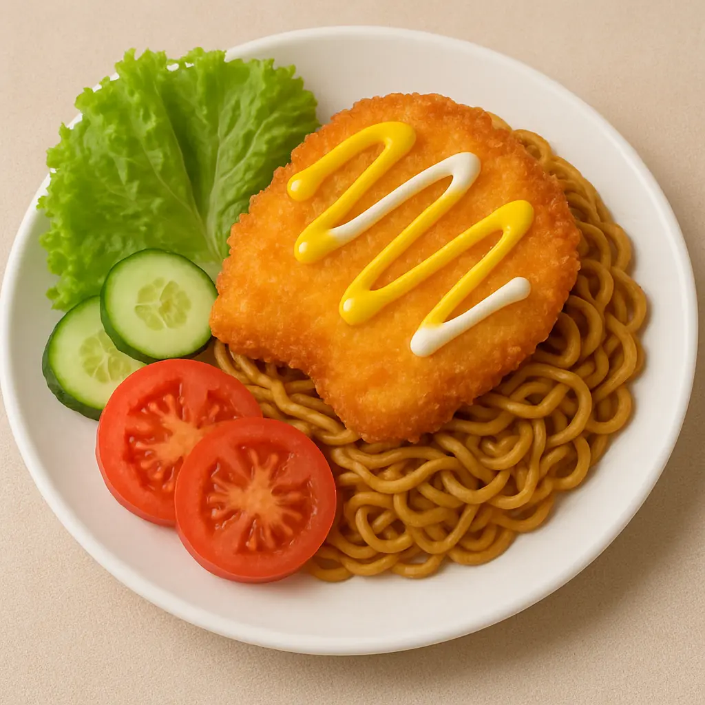 Hình ảnh Mì Xào Gà Filet Chiên Xù