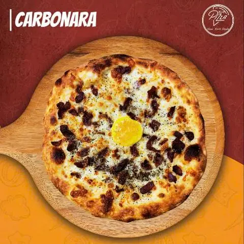 Hình ảnh Carbonara Pizza Kích Cỡ 42Cm
