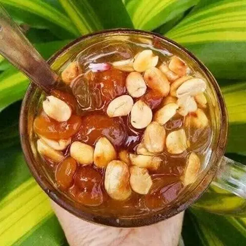 Hình ảnh Đá me đậu phộng ly lớn