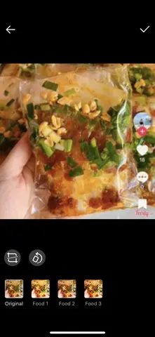 Hình ảnh bánh tráng vuông tôm rim 
